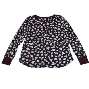 Kate Spade Long Sleeve Shirt,  Brown, Medium